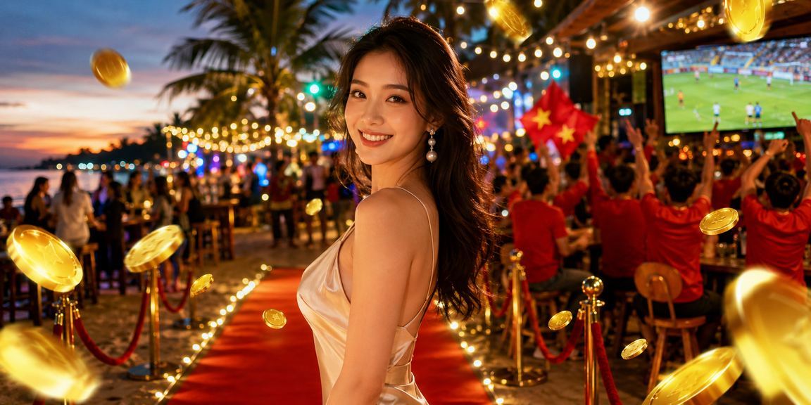 Người dùng tận hưởng cá cược trực tuyến an toàn trên bãi biển Phú Quốc